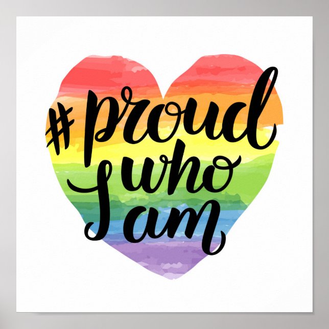 Proud Who I Am Poster (Front)