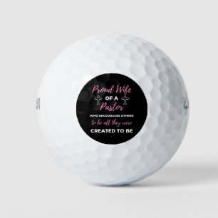 Proud Wife Of A Pastor Who Encourages Golf Balls