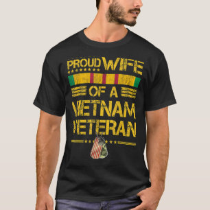 Proud Wife Of A Vietnam Veteran My Husband Is A He T-Shirt