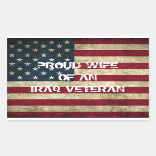 Proud Wife of an Iraq Veteran Sticker