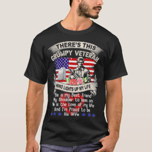 Proud Wife of Grumpy Veteran T-Shirt