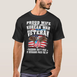 Proud Wife Of Korean War Veteran Military Vet's Sp T-Shirt