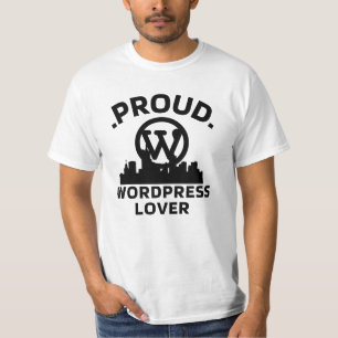 Proud WordPress Lover White T-shirt  For Men