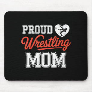 Proud Wrestling Mum Wrestler Fighter Mother Mouse Mat
