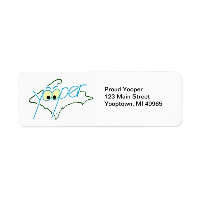 Proud Yooper Return Address Label (Front)