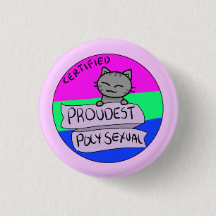 Proudest Polysexual 3 Cm Round Badge