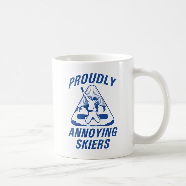 Proudly Annoying Skiers Coffee Mug (Right)
