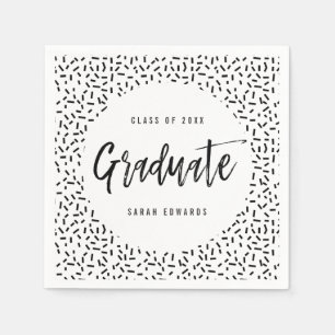 Proudly Brushed Graduation Party Napkins