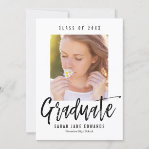 Proudly Brushed Graduation Photo Announcement