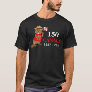 Proudly Canadian Beaver 150 Anniversary T-Shirt