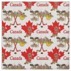 Proudly Canadian Beaver and Moose Fabric