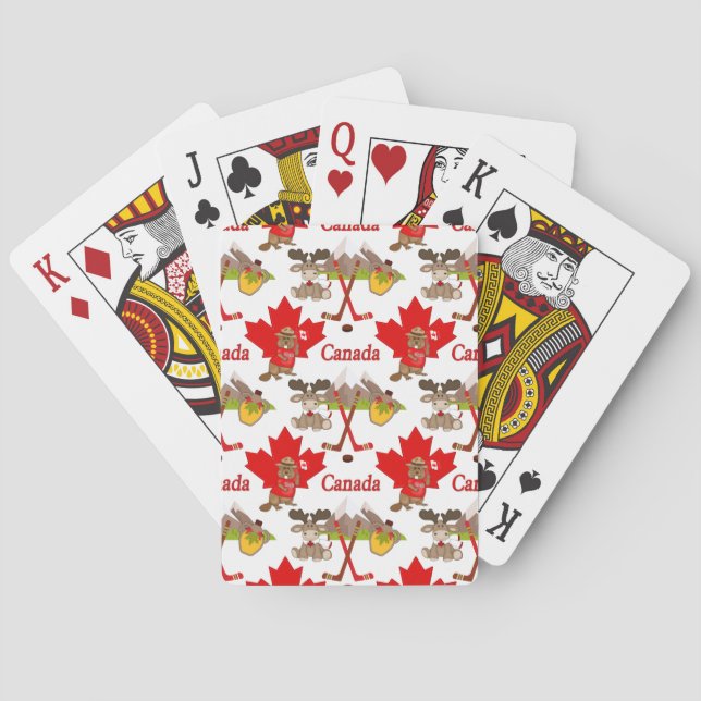 Proudly Canadian Beaver Playing Cards (Back)
