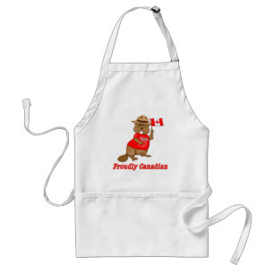 Proudly Canadian Beaver Standard Apron