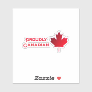 Proudly Canadian Contour Kiss-cut vinyl