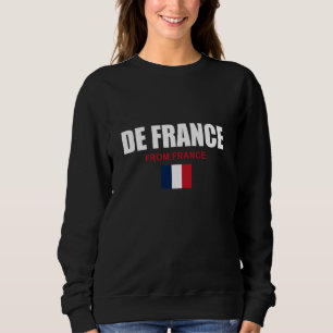 Proudly From France Illustration Novelty Graphic D Sweatshirt