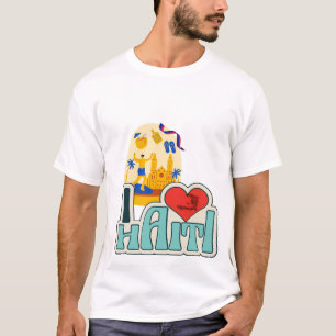 Proudly Haitian – Haiti Flag Heritage T-Shirt