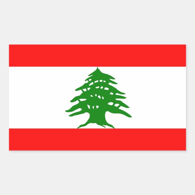 Proudly Lebanese - Proud To Be Lebanese - Lebanon Rectangular Sticker (Front)