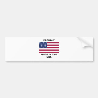Proudly Made In The USA Bumper Sticker