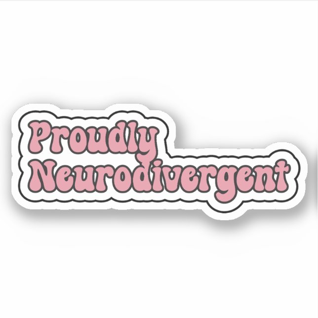 Proudly Neurodivergent Pink Neurodiversity (Front)