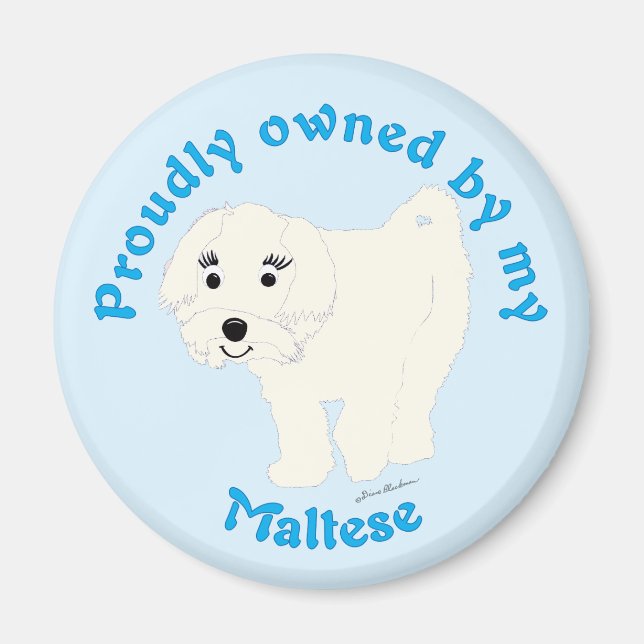 Proudly Owned by a Maltese Magnet (Front)
