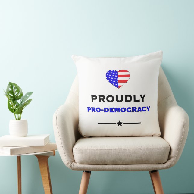 Proudly Pro-Democracy Cushion (Chair)