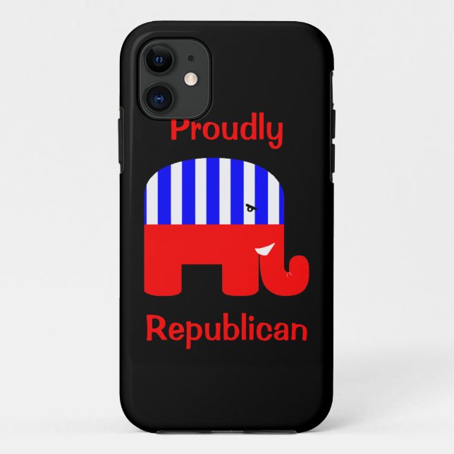 Proudly Republican Case-Mate iPhone Case (Back)