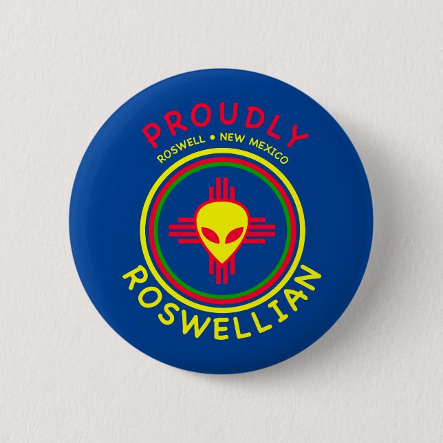 Proudly Roswellian Round Button (Front)
