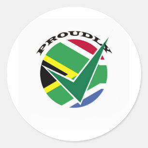 Proudly South African Classic Round Sticker