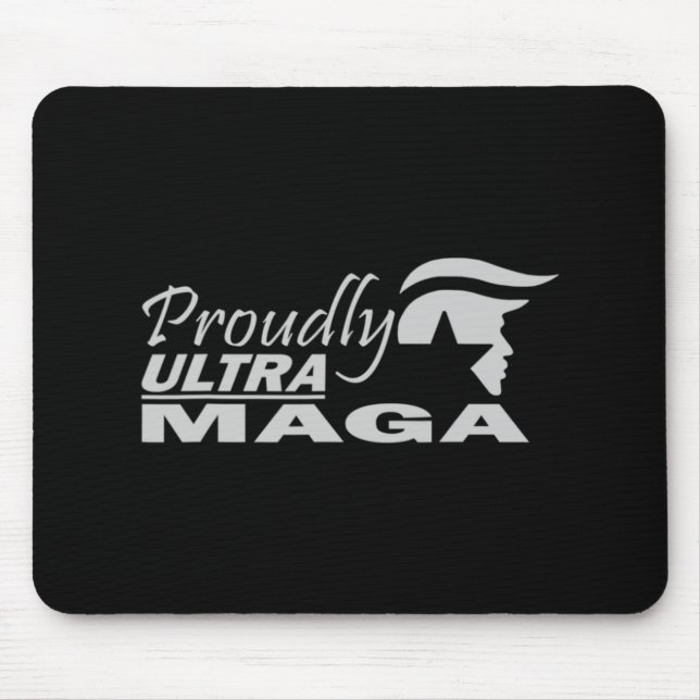 Proudly Ultra Maga Trump Anti Joe Biden Ultra Maga Mouse Mat (Front)