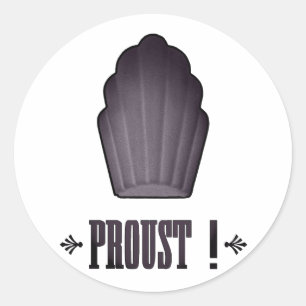 Proust ! classic round sticker