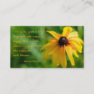 Proust Quote Thank You Business Card