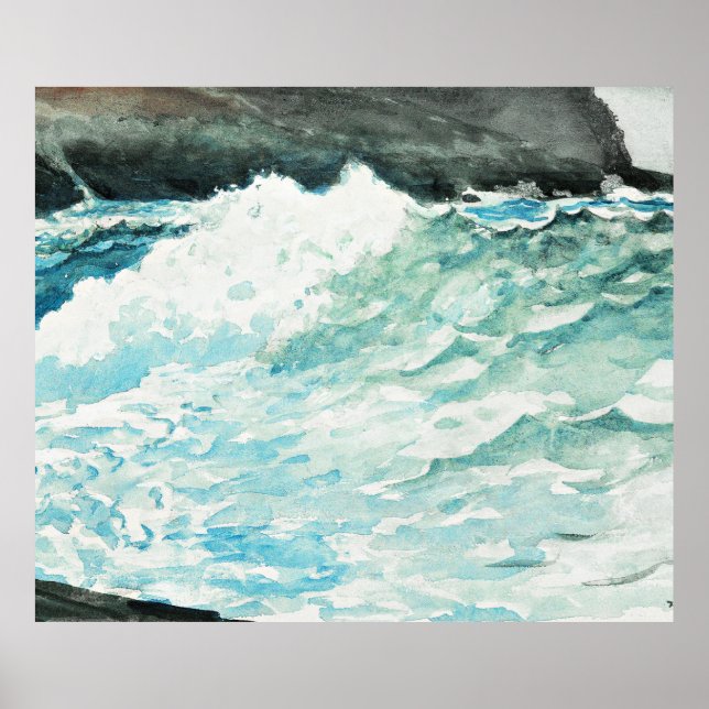 Prouts Neck, fine art painting by Winslow Homer,  Poster (Front)