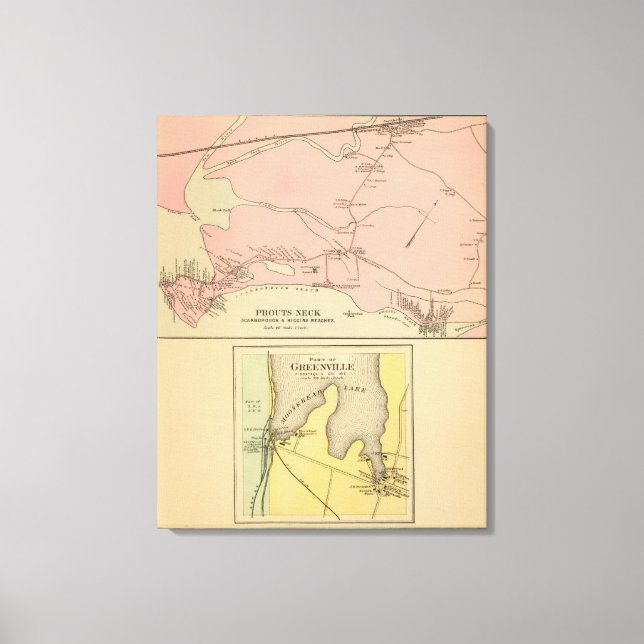 Prouts Neck Scarborough, Higgins beaches Canvas Print (Front)