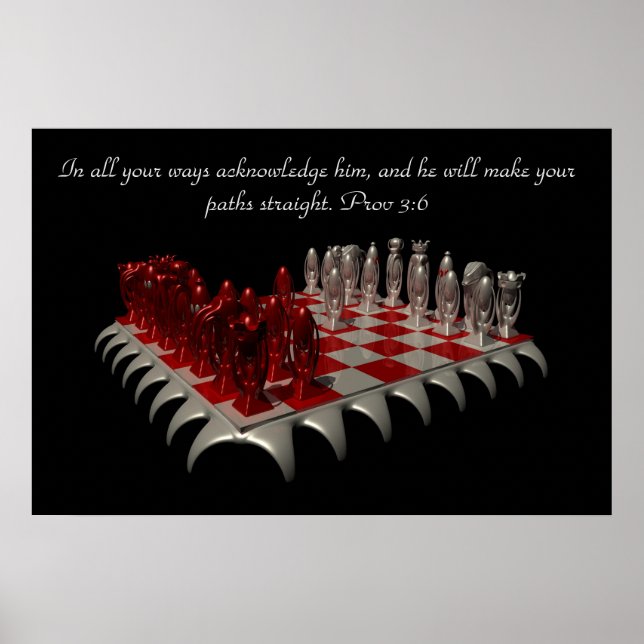 Prov 3:6: in all your ways acknowledge him poster (Front)