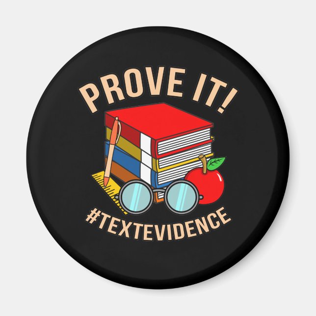 Prove Text Evidence English Language Teacher Magnet (Front)