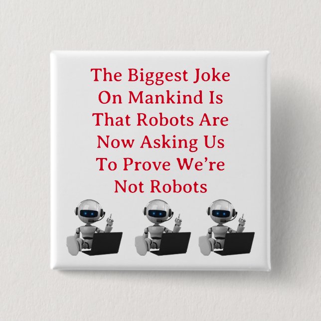 Prove You’re Human Button (Front)