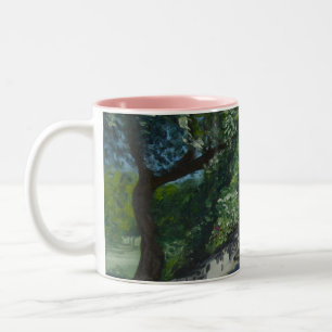 Provençal Country Lane Two-Tone Coffee Mug