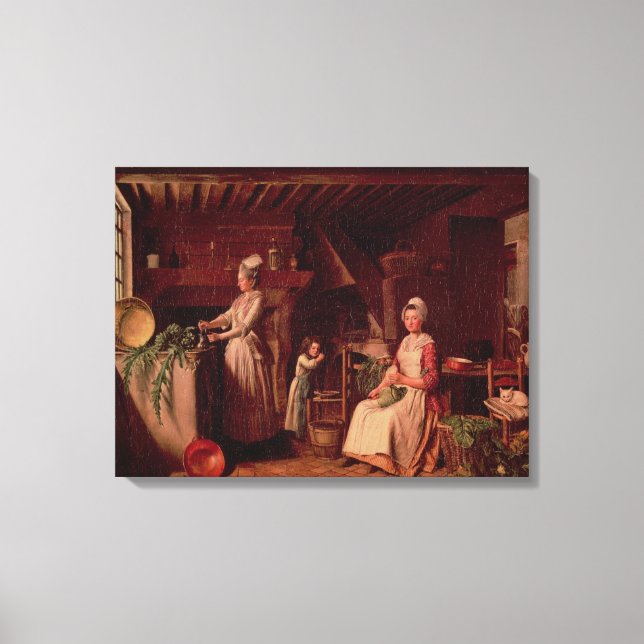 Provencal Kitchen Canvas Print (Front)