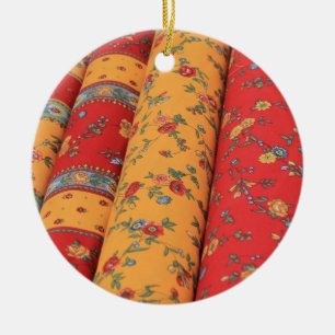 Provencal textile Christmas ornament