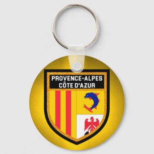 Provence-Alpes-Côte d'Azur Flag Key Ring