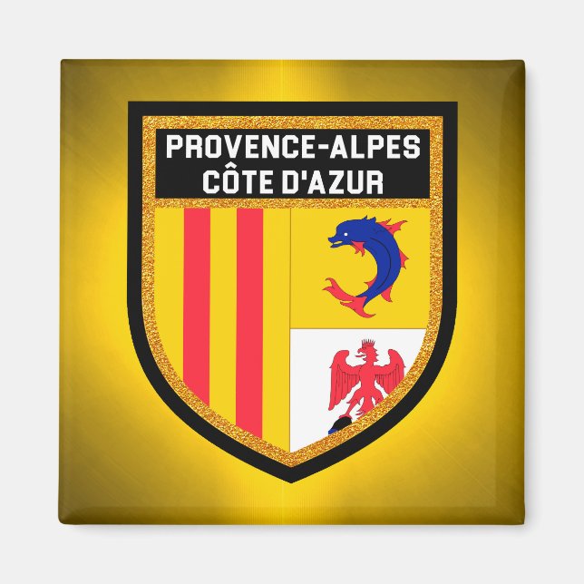 Provence-Alpes-Côte d'Azur Flag Magnet (Front)