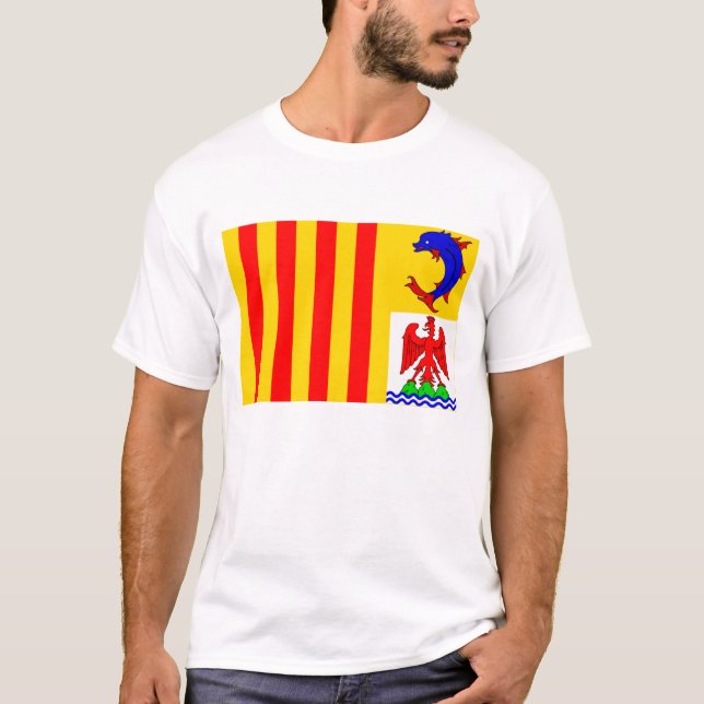 Provence-Alpes-Côte-d'Azur flag T-Shirt (Front)