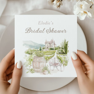 Provence Elegant Chateau French Country Bridal  Napkin
