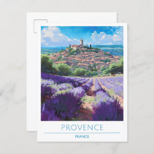 Provence France Art Vintage Travel Postcard