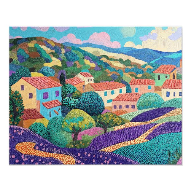 Provence France Landscape Photo Print (Front)