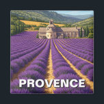Provence France Lavender Fields Abbaye de Sénanque Magnet<br><div class="desc">The lavender fields of Provence, France, are among the most breathtaking natural landscapes in the world. Located in the southeastern region of France, Provence is famous for its rolling purple fields that bloom from mid-June to mid-July, creating a stunning contrast against the golden sunlight and rustic stone villages. The most...</div>
