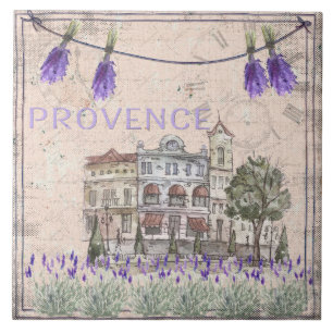 Provence France Lavender Flower Summer Love Tile