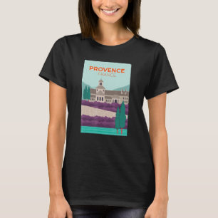 Provence France Picture Illustration Lavender T-Shirt