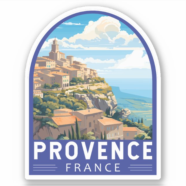Provence France Travel Art Vintage (Front)