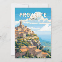 Provence France Travel Art Vintage